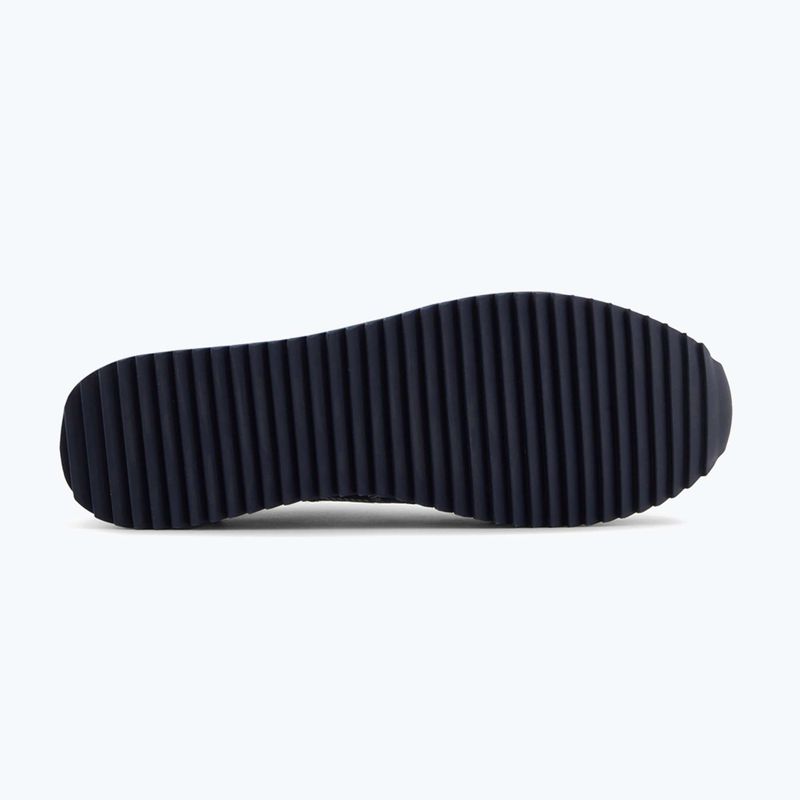 EA7 Emporio Armani fekete-fehér szarvasbőr cipő sky captain / mély kobalt / ásványi cipő 11