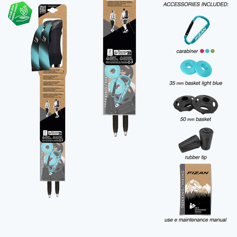 Túrabotokok  Fizan Compact Tech 4 light blue 7