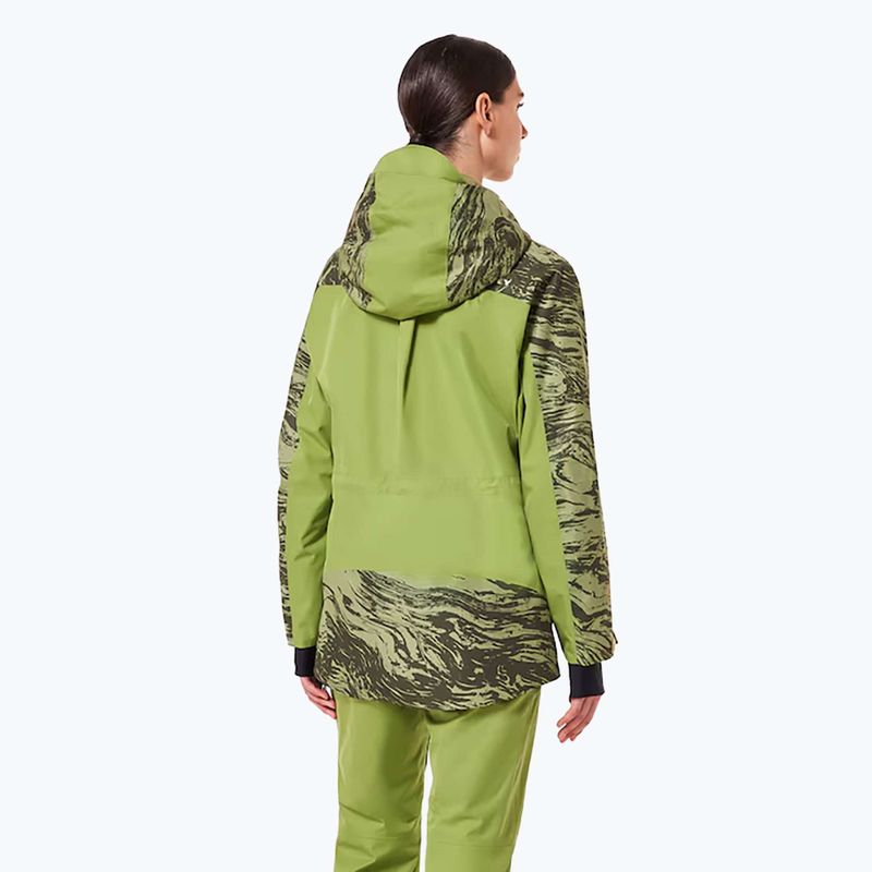 Női sídzseki Oakley Tc Juno Reduct Shell Jacket 2.0 duality swirl dbl green 3