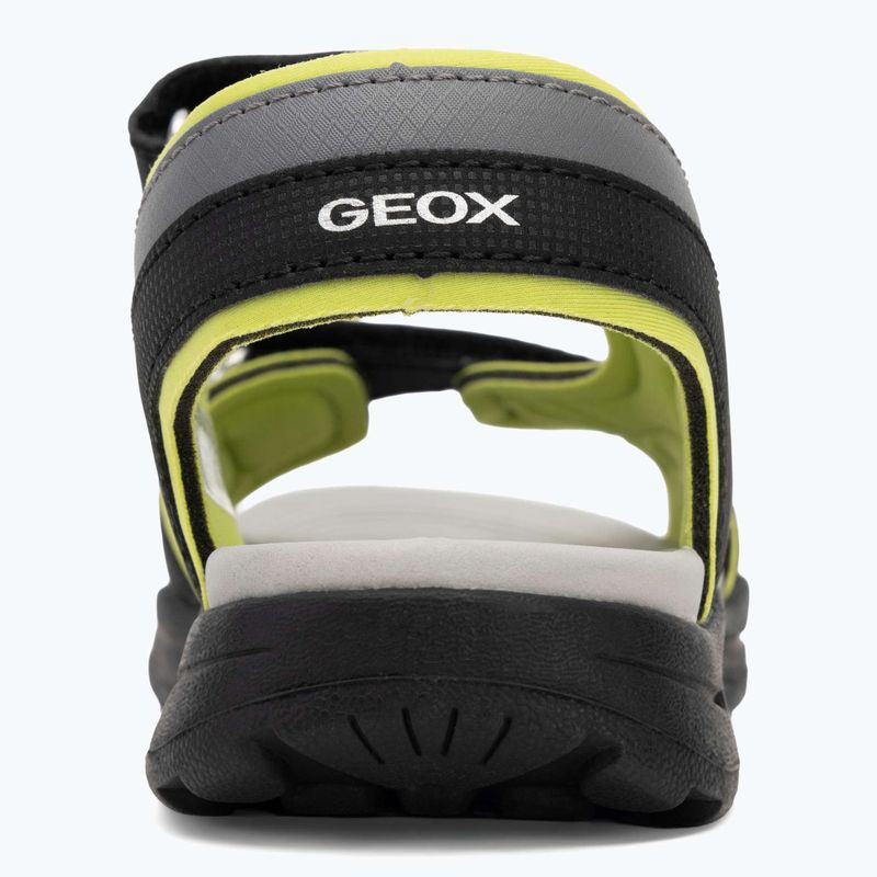 Geox Vaniett fekete/világoszöld gyermek szandálok 6
