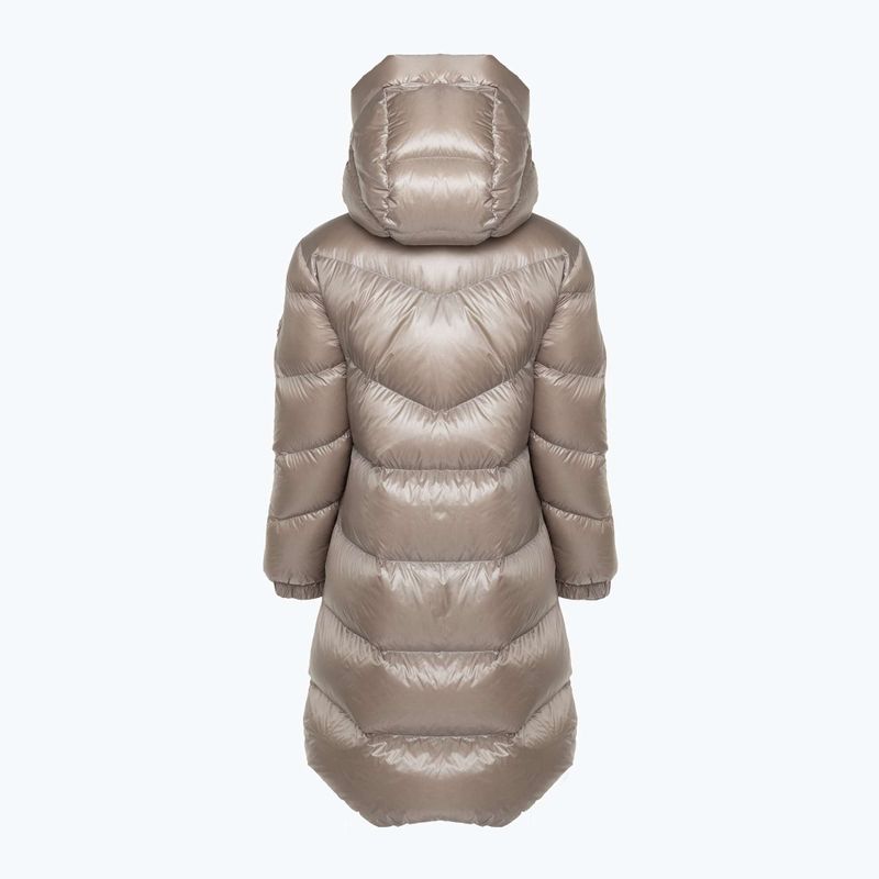 Woolrich női kabát Aliquippa Long Puffer világos taupe 2