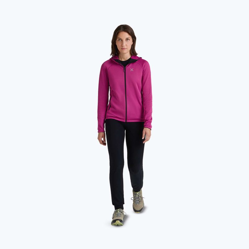 Női pulóver Montura Fadis Grid Hooded Maglia red 2