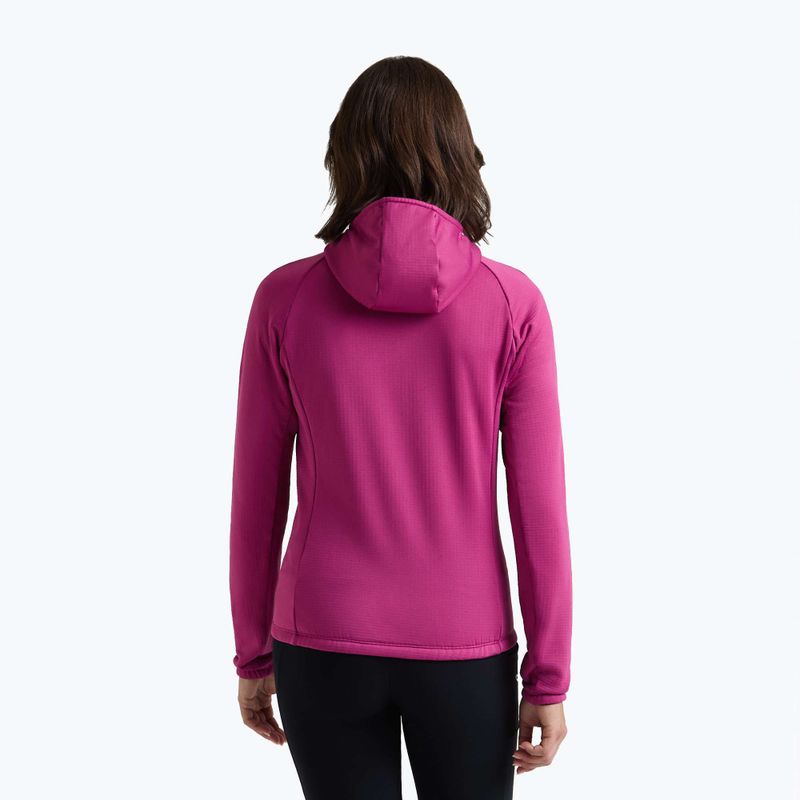 Női pulóver Montura Fadis Grid Hooded Maglia red 3