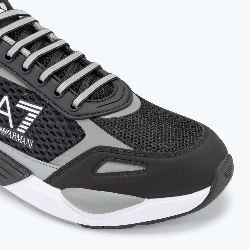 EA7 Emporio Armani Ace Runner Mesh fekete/ ezüst cipő 7