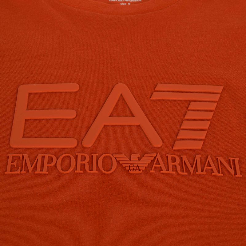 Férfi EA7 Emporio Armani Visibility Cotton Crew póló rooibos tea póló 3