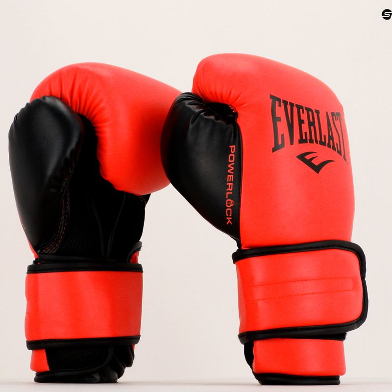 Férfi bokszkesztyűk EVERLAST Powerlock Pu piros EV2200 9