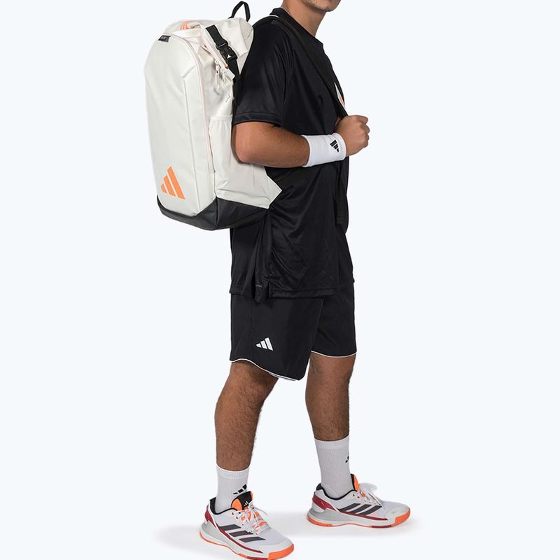 adidas Multigame padel hátizsák 2026 48 l off white/orange 4