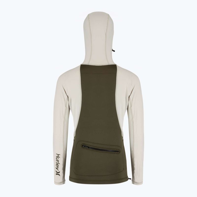 Férfi Hurley Coast Guard Hooded Surf Top cargo úszás hosszú ujjú 2