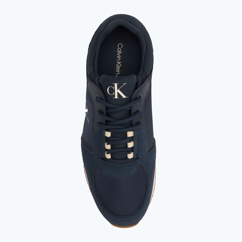 Férfi cipő Calvin Klein YM0YM01326 Retro Runner Sock Lace Up Ny-Su Calvin Navy/Bright White/Gum Férfi cipők 5