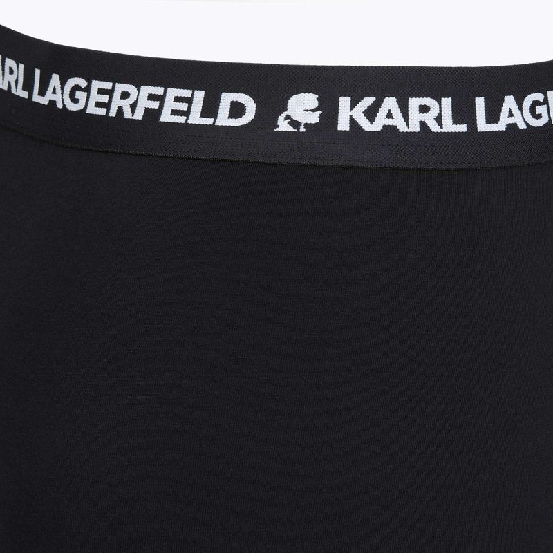 Férfi boxeralsók KARL LAGERFELD Logo Trunk 3 pár black 4