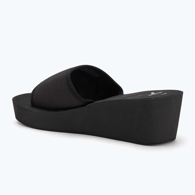 Calvin Klein női flip flop YW0YW01725 Beach Wedge Slide Slide Canvas tripla fekete 3