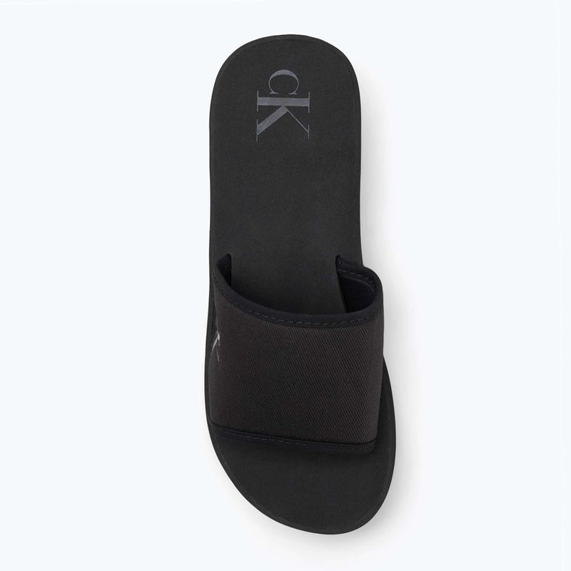 Calvin Klein női flip flop YW0YW01725 Beach Wedge Slide Slide Canvas tripla fekete 5