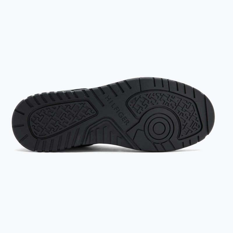 Férfi Tommy Hilfiger Basket Core Core Lite Lth Mix fekete cipő 4