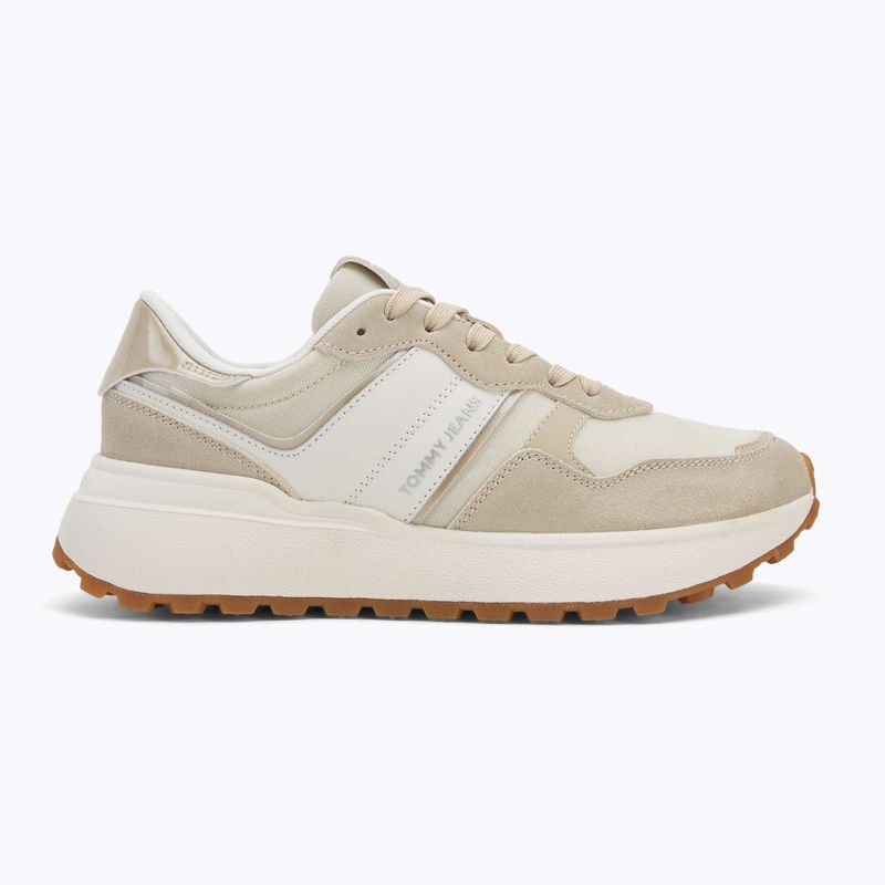 Tommy Jeans női Cleated Runner fehér agyag cipő 2
