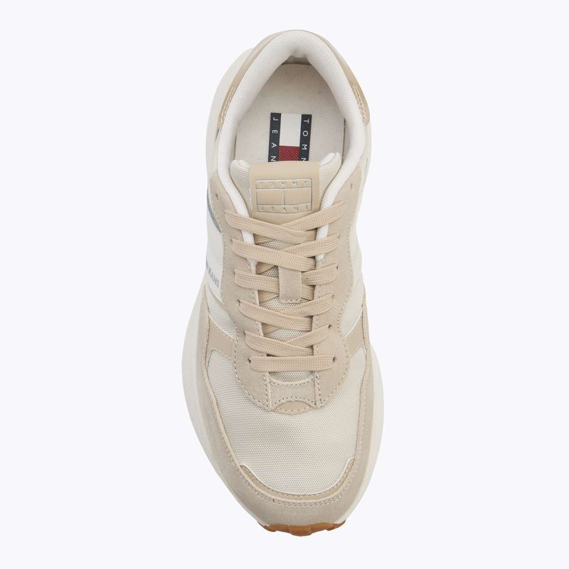 Tommy Jeans női Cleated Runner fehér agyag cipő 5