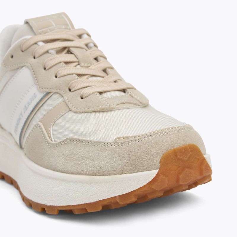Tommy Jeans női Cleated Runner fehér agyag cipő 7