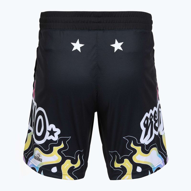 Férfi edző rövidnadrág YOKKAO Flames Workout black 2