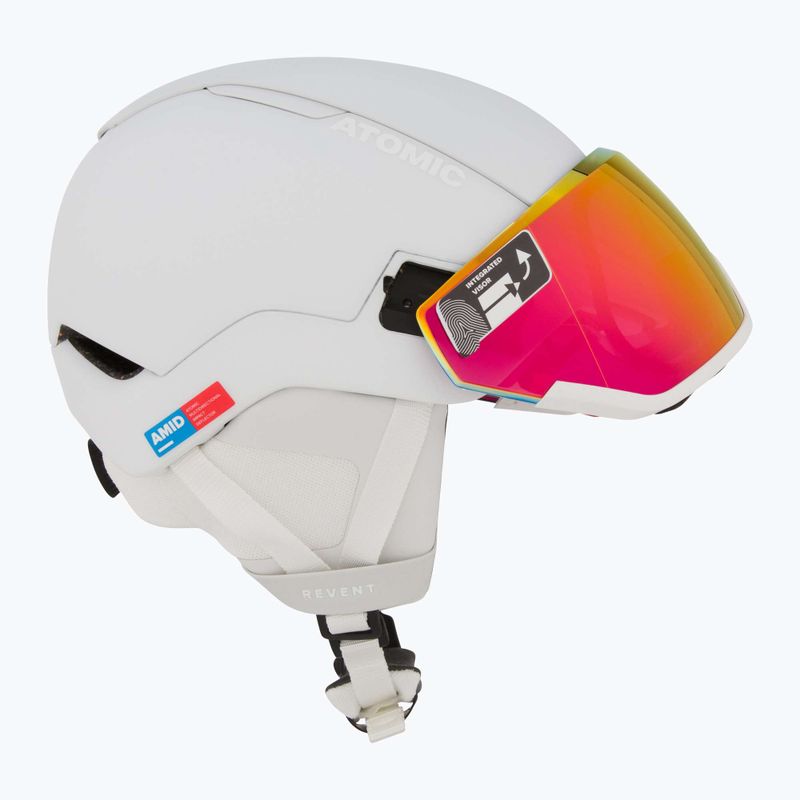 Sísisak Atomic Revent GT Amid Visor HD white heather/red hd 6