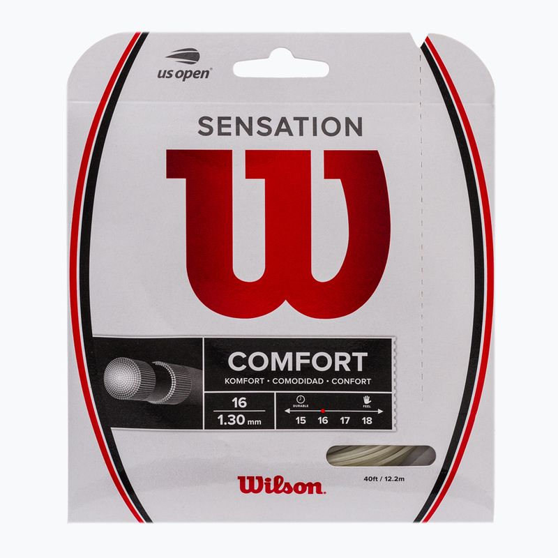 Wilson Sensation 16 fehér WRZ941000+ Tenisz húr Wilson Sensation 16 fehér WRZ941000+