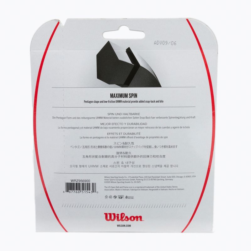 Wilson Revolve Spin 17 szett szürke WRZ956900+ Tenisz húr Wilson Revolve Spin 17 szett szürke WRZ956900+ 2