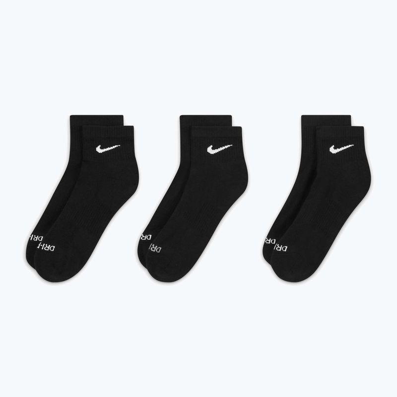 Nike Everyday Plus Cushioned Ankle zokni 3 pár black/white 3