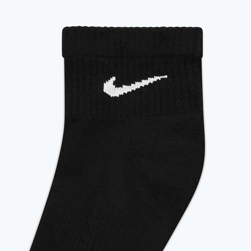 Nike Everyday Plus Cushioned Ankle zokni 3 pár black/white 5