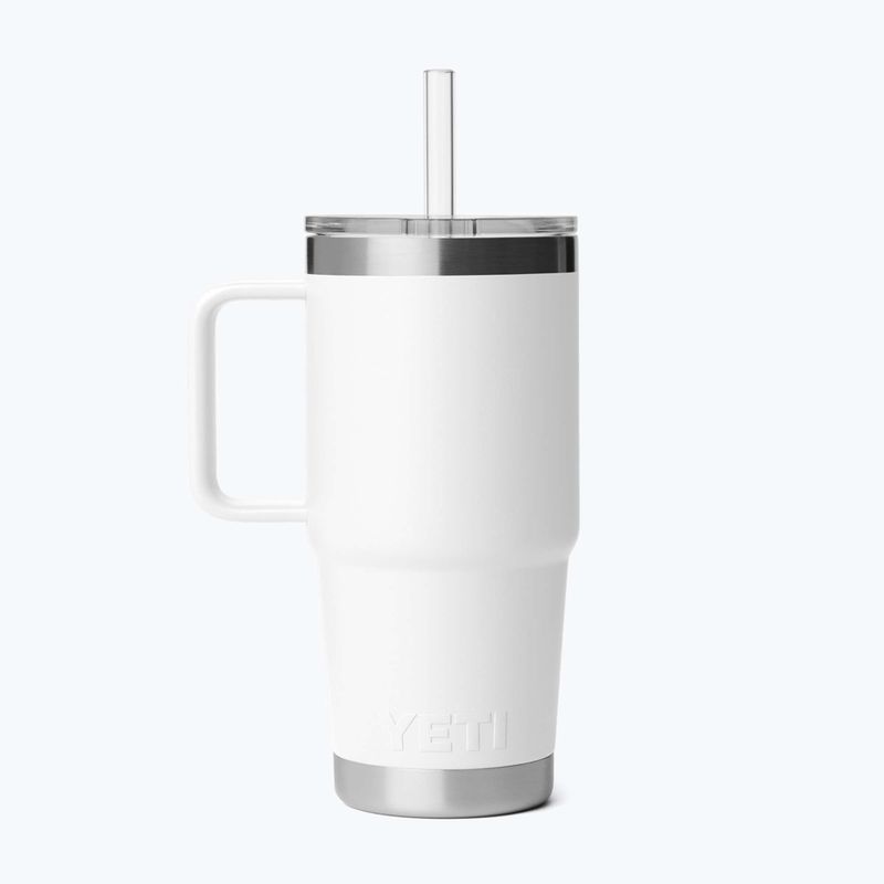 Termoszbögre YETI Rambler Straw 739 ml white 2