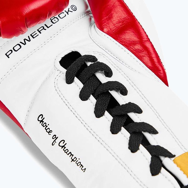 Boxkesztyű Everlast Powerlock OG Pro Fight red/white 4