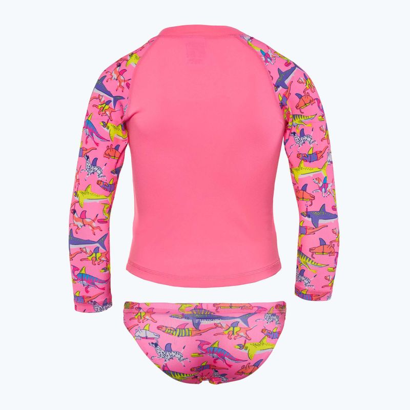 Hosszú ujjú + gyermek úszónadrág Funkita Zippy Rashie & Brief tanuló sávban 2