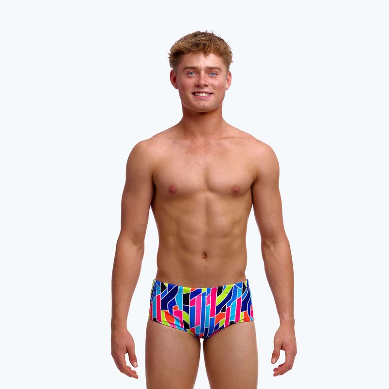 Gyerek úszó boxeralsó Funky Trunks Sidewinder Trunks fault lines 2