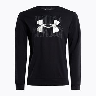 Under Armour férfi edző pulóver Rival Terry Logo Crew fekete 1370391-001