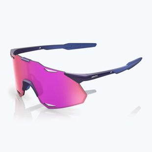 Napszemüveg 100% Hypercraft XS satin storm metallic/purple mirror