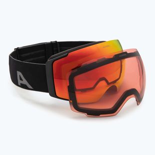 Síszemüveg Alpina Falera Mag Q-Lite matt black/red/pink
