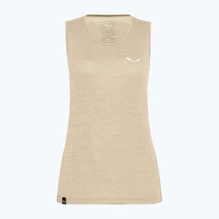 Női trekking póló Salewa Puez Graphic Dry Tank bézs 00-0000027482