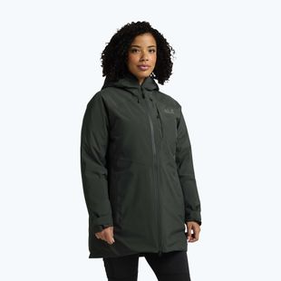 Női pehelykabát Jack Wolfskin Icecape 2L Down Ins Rds slate green