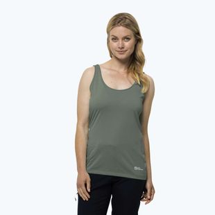 Jack Wolfskin női trekking póló Pack & Go Tank zöld 1807283