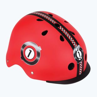 Gyermek sisak Globber Elite Lights new red racing