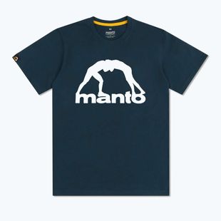 Férfi póló MANTO Vibe 25 sötétkék/fehér