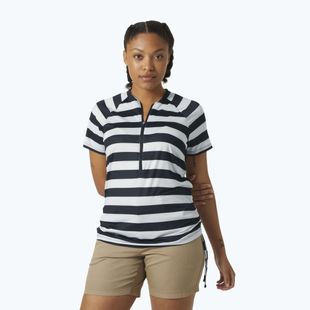 Női póló Helly Hansen Siren 1/2 Zip navy stripe