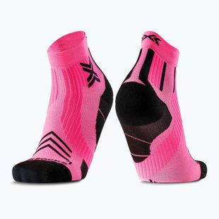 Férfi zokni X-Socks Run Expert Ankle fluo rózsaszín/x fekete