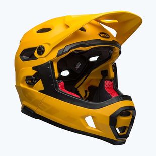 Kerékpáros sisak Bell FF Super DH MIPS Spherical matt fényes sárga/fekete