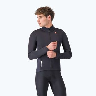 Férfi kerékpáros dzseki Castelli Entrata 2 light black/dark gray