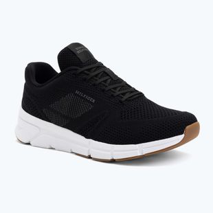 Férfi Tommy Hilfiger Comfort Run Knit fekete cipő