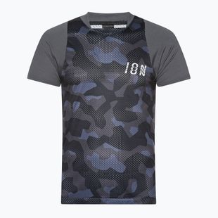 Férfi kerékpáros mez ION Scrub Ss szürke 47222-5010
