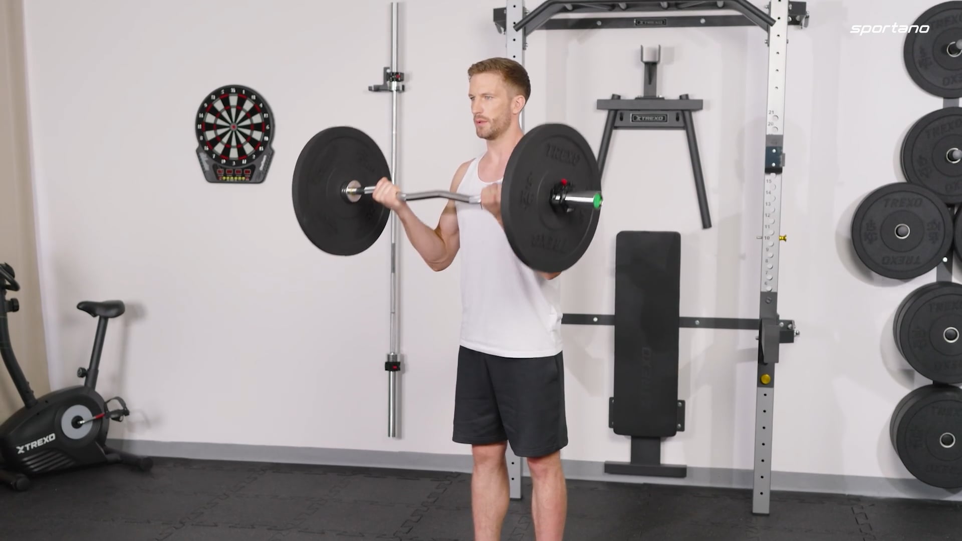 XTREXO fekete bumper olimpiai súlytárcsa 5 kg TRX-BMP005